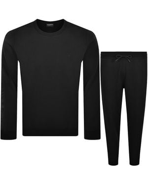 Armani Emporio Lounge Tracksuit - Black