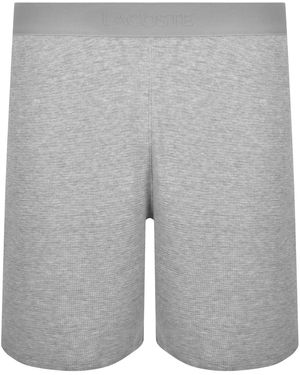 Lacoste Lounge Waffle Shorts - Grey