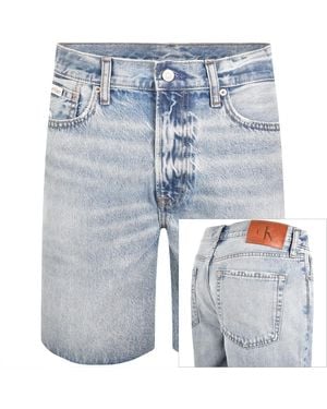 Calvin Klein Jeans Classic Denim Shorts - Blue