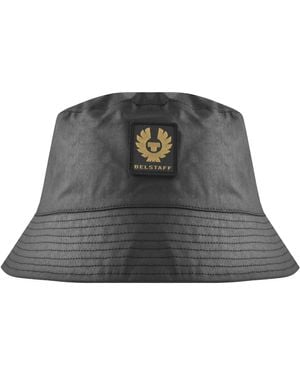 Belstaff Waxed Cotton Bucket Hat - Gray