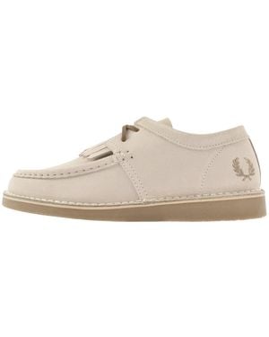Fred Perry Kenny Low Suede Shoe - Natural