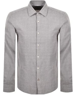 BOSS BUSINESS Boss C Hal Long Sleeved Shirt - Grey