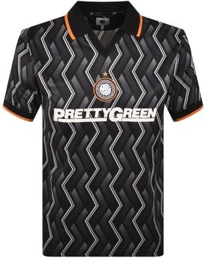 Pretty Green Kingsleigh Football Polo - Black