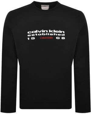 Calvin Klein Jeans Stacked Sweatshirt - Black
