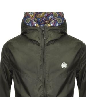 Pretty Green Darley Jacket Khaki - Multicolour