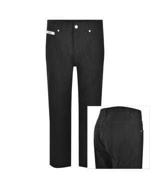 Moschino Logo Chino Trousers - Black