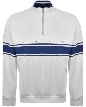 HUGO Demsizip Sweatshirt - White