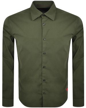 HUGO Long Sleeved Ermo Shirt - Green