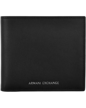 ARMANI EXCHANGE Bifold Logo Wallet - Black