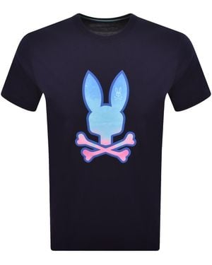 Psycho Bunny Caspian Graphic T Shirt - Blue