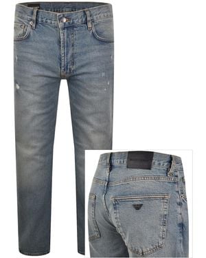 Armani Emporio J76 Straight Fit Jeans - Blue