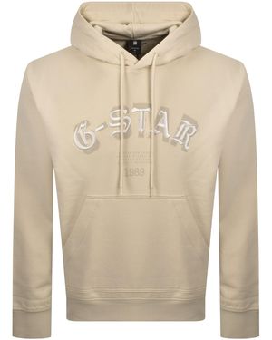 G-Star Logo Hoodie - Natural
