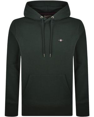GANT Regular Fit Shield Hoodie - Green