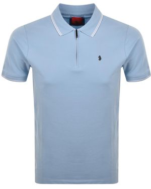 Luke 1977 Texas Tipped Polo T Shirt - Blue