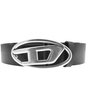 DIESEL Oval Logo Belt - Black