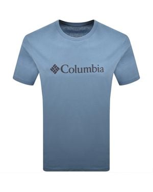Columbia Basic Logo T Shirt - Blue
