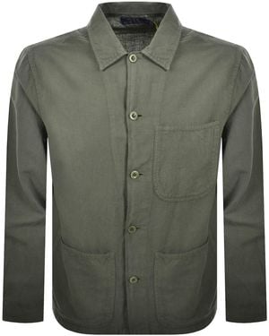 Ralph Lauren Linen Long Sleeve Shirt - Green