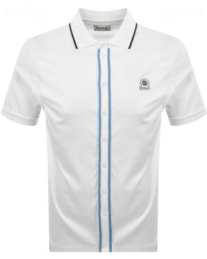 Sandbanks Contrast Tipped Placket Shirt - Blue