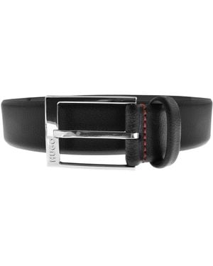 HUGO Gellot Leather Belt - Black