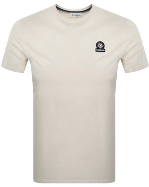 Sandbanks Badge Logo T Shirt - White