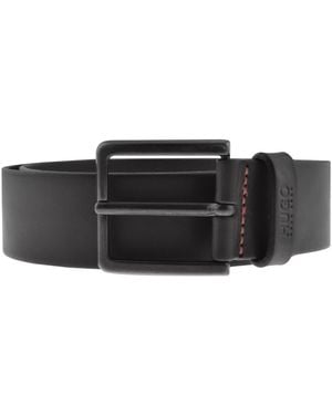 HUGO Gionio Leather Belt - Black