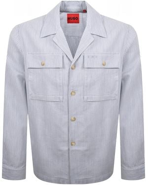 HUGO Egalo Overshirt Jacket - Blue