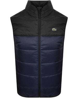 Lacoste Hooded Logo Gilet - Blue