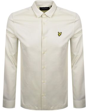 Lyle & Scott Interlock Long Sleeve Shirt - White