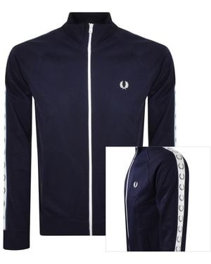 Fred Perry Taped Track Top Jacket - Blue