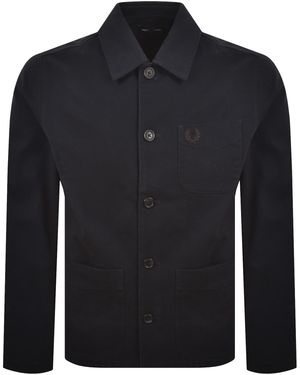 Fred Perry Bedford Corduroy Overshirt - Blue
