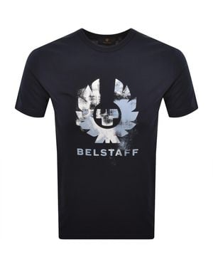 Belstaff Blur T Shirt Dark Ink - Blue