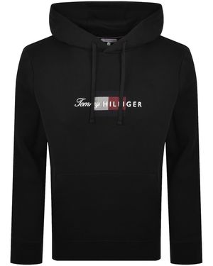 Tommy Hilfiger Script Flag Hoodie - Black