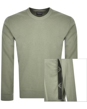 Armani Emporio Loungewear Logo Sweatshirt - Green