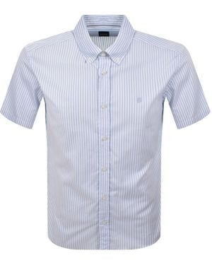 BOSS BUSINESS Boss H Liam Striped Shirt Light - Blue