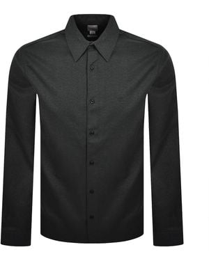 Calvin Klein Easy Fit Flannel Shirt - Black