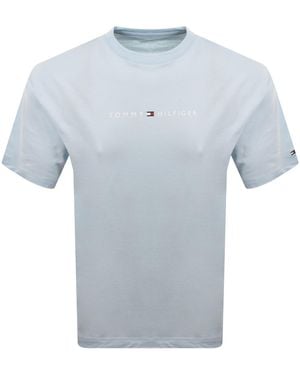 Tommy Hilfiger Logo T Shirt - Blue