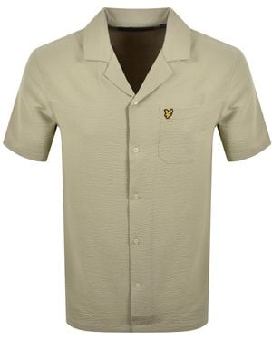 Lyle & Scott Crinkle Resort Shirt - Green