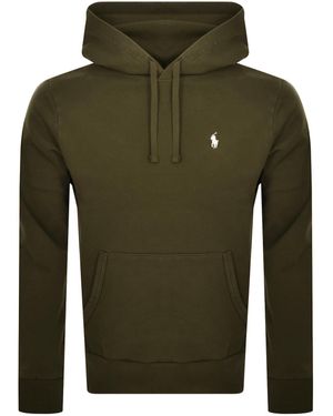 Olive green polo hoodie hot sale