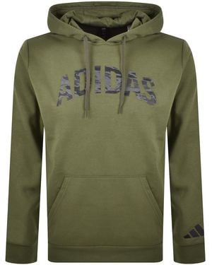 adidas Camo Logo Hoodie - Green