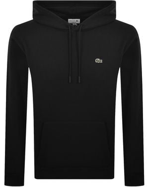 Lacoste Logo Pullover Hoodie - Black