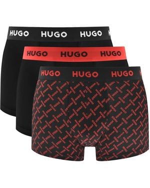 HUGO 3 Pack Trunks - Black