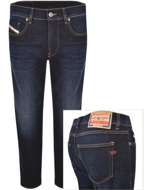 DIESEL D Strukt Slim Fit Dark Wash Jeans - Blue