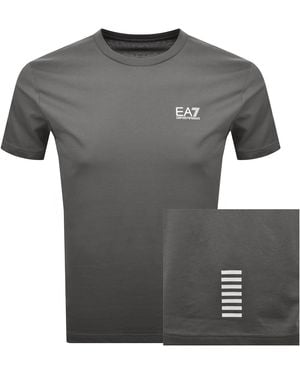 EA7 Emporio Armani Logo T Shirt - Gray