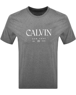 Calvin Klein Graphic T Shirt - Grey