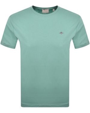 GANT Original Short Sleeve T Shirt - Green