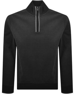 BOSS BUSINESS Boss H Sidney 80 Quarter Zip Sweatshirt - Black