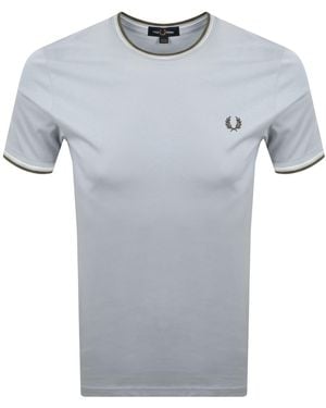 Fred Perry Twin Tipped T Shirt - Grey