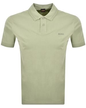 BOSS Boss Pe Interlock Polo T Shirt - Green