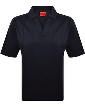 HUGO Dasillo Polo Shirt Dark - Blue