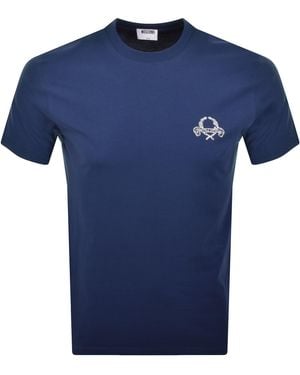 Moschino Small Logo T Shirt - Blue